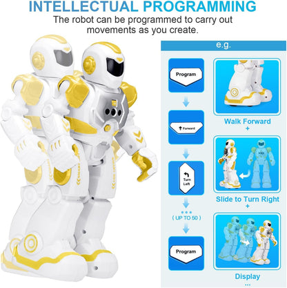 KingsDragon Robots Toy for Kids, RC Gesture Sensing Toy, Interactive Walking Singing Dancing Robot Birthday Presents for Boys Girls Age 6 7 8 9 Years Old