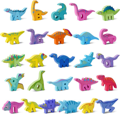 Wooden Toddler Puzzles, Montessori Toys ABC Alphabet Puzzle for Kids Ages 3-5, Cute Animal Shape Letters Matching Game, Preschool Learning Educational Toys Gift for Girls Boys 3 4 5 Years Old