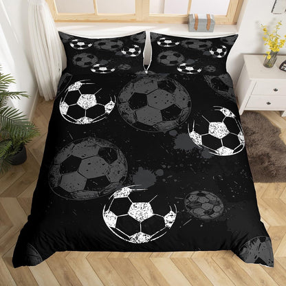Drum Kit Duvet Cover,Kids Musical Instruments Bedding Set,Rock Music Comforter Cover for Boys Girls Room Decor,Neon Lighting Lightweight Bedspread Cover Twin Size with 1 Pillow Case(No Comforter)