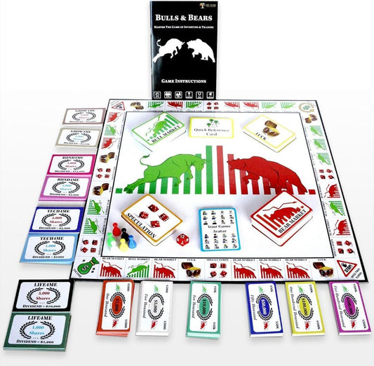Life Sutra Bulls & Bears Board Game for Ages 14+ , Learn Investing & Trading Through Play, Stock Market, Crypto & Finance Strategy Game for Teens & Families, STEM - Approved