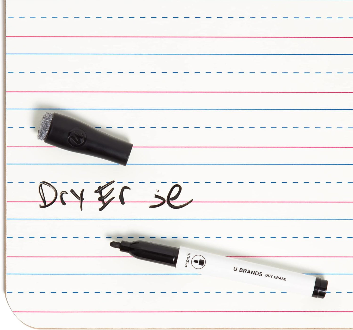 U Brands Dry Erase Lapboards, 10 Pack, 9" x 12", Double-Sided Small Whiteboards for School, Student Lapboards for Classroom, School & Homeschool Supplies, Portable Mini Whiteboard Set