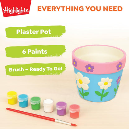 Highlights Paint Your Own Plaster Figurine & Activity Kits – DIY Art Sets with Figurines, Paints, Brush & Bonus Activities – Multiple Themes – Ages 6+