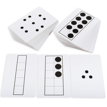 LEARNING ADVANTAGE Ten Frame & Dot Card Set | Early Math Manipulative | In-Home Learning | Math Game for Kids