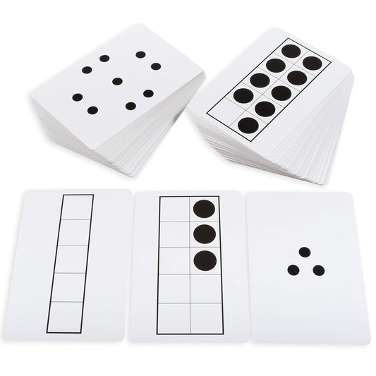 LEARNING ADVANTAGE Ten Frame & Dot Card Set | Early Math Manipulative | In-Home Learning | Math Game for Kids