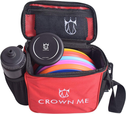 CROWN ME Disc Golf Starter Set,Disc Golf Set with 6 Discs, 1 Marker,1 Towel and Starter Disc Golf Bag Fairway Driver