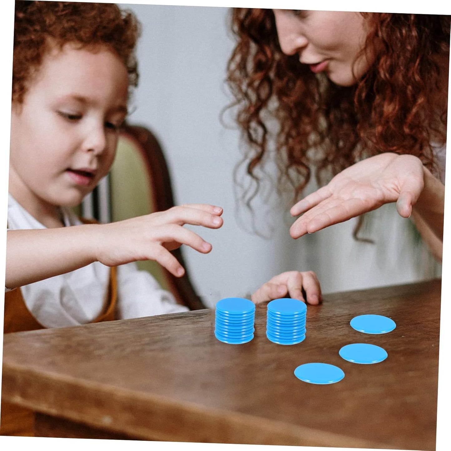 BESPORTBLE Bingo Counting Chips Game Markers for Smooth Surface Counting for Math Learning and Grouping Activities