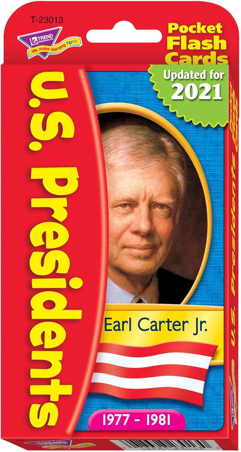 US Presidents Pocket Flash Cards