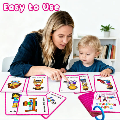 Learning Flashcards Number, 28 Different Number Educational Cards, Social Learning Card for Kids