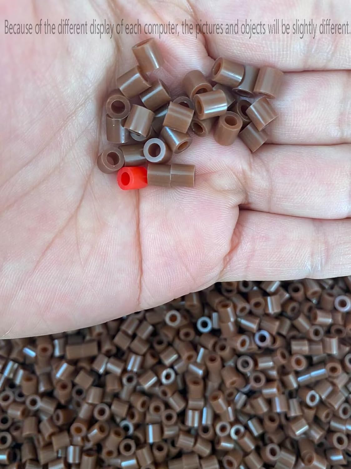 OEEKOI 5500Pcs Fuse Beads - 5mm Bulk Melting Beads for Crafts, Ideal for Christmas Birthday Gifts,Clear