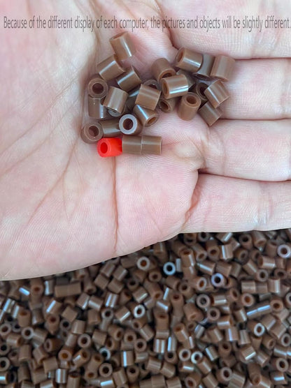 OEEKOI 5500Pcs Fuse Beads - 5mm Bulk Melting Beads for Crafts, Ideal for Christmas Birthday Gifts,Clear