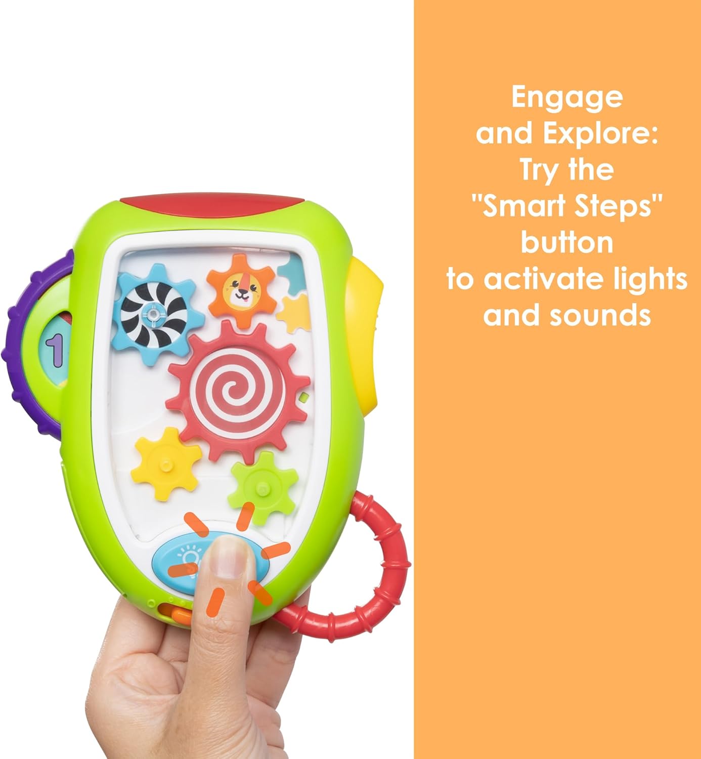 Smart Steps Grab N' Spin Rattle and Teether