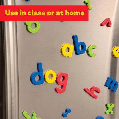 READY 2 LEARN - CE6908 Center Enterprise Ready 2 Learn Magnetic Alphabet - Lowercase - 52 Letters - Kids Foam Letter Magnets for The Classroom, Refrigerator or White Board - Large Magnets for Better Attraction