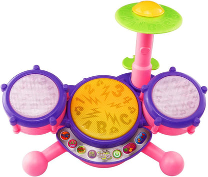 VTech KidiBeats Kids Drum Set, Orange