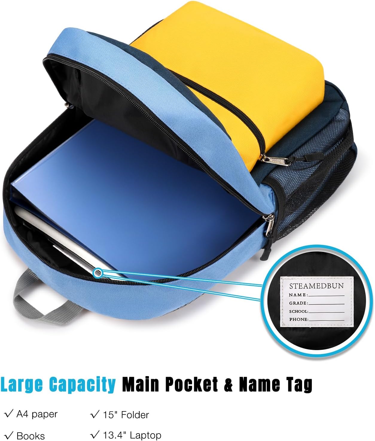 STEAMEDBUN Toddler Backpack Leash for 1-3: Backpack with Leash for Boys Girls - Anti-Lost Harness Backpack for Walking