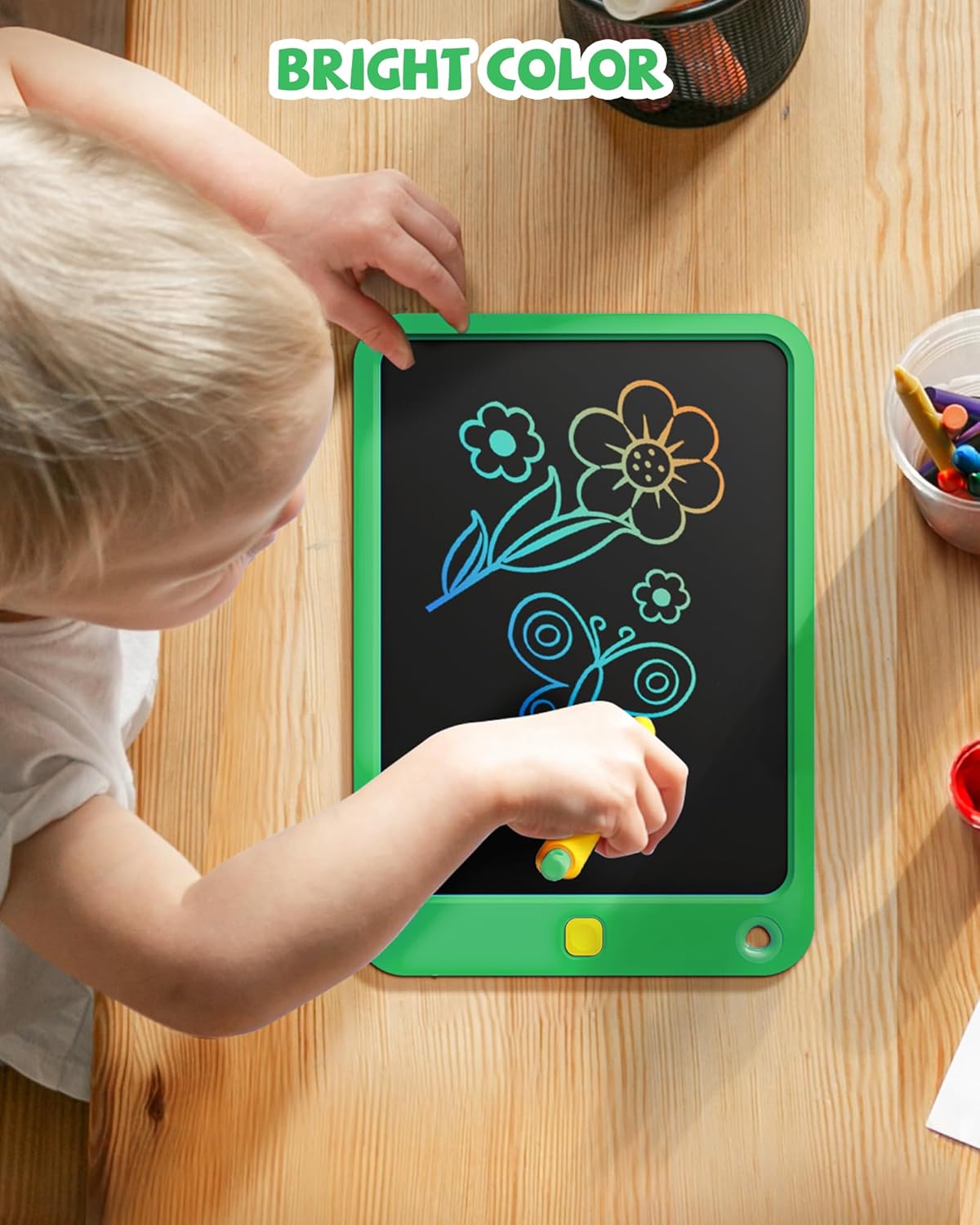 LCD Writing Tablet 10 Inch, Toys for 3 4 5 6 7 8 9 10 Year Old Boys Girls, Colorful Doodle Board Drawing Tablet, Gift for Boys Toddlers Age 3-12 Years, Memo Board, Drawing Pads with Lanyard(Blue)