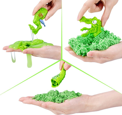 Mega Jurassic Light Up Dino Egg (T-Rex) by ZURU Collectible Egg with Over 25 Surprises, Volcano Slime, Fossil Toy, Dinosaur Toys, T-Rex Toy for Boys and Kids