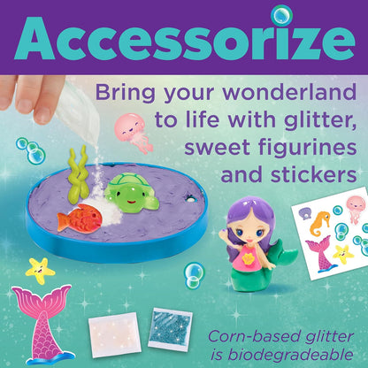 Make Your Own Water Globes: Mermaids Kit | Sculpt, Decorate & Shake 2 DIY Snow Globes | Fun Mess-Free Craft Kit | Encourages Imaginative Play & Fine Motor Skills (Ages 6+)