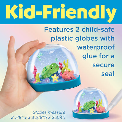 Make Your Own Water Globes: Mermaids Kit | Sculpt, Decorate & Shake 2 DIY Snow Globes | Fun Mess-Free Craft Kit | Encourages Imaginative Play & Fine Motor Skills (Ages 6+)