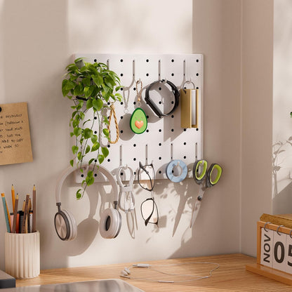 Pegboard Combination Kit - Pegboards and Accessories Modular Hanging for Wall Organizer, Crafts Organization, Ornaments Display, Nursery Storage, Peg Board