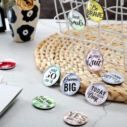 Weewooday 10 Pcs 2026 Inspirational Refrigerator Fridge Magnets Motivational Magnets Bulk Graduation Gift Funny Glass Quote Magnetic Decor for Cabinet Kitchen Whiteboard Locker Office Accessories