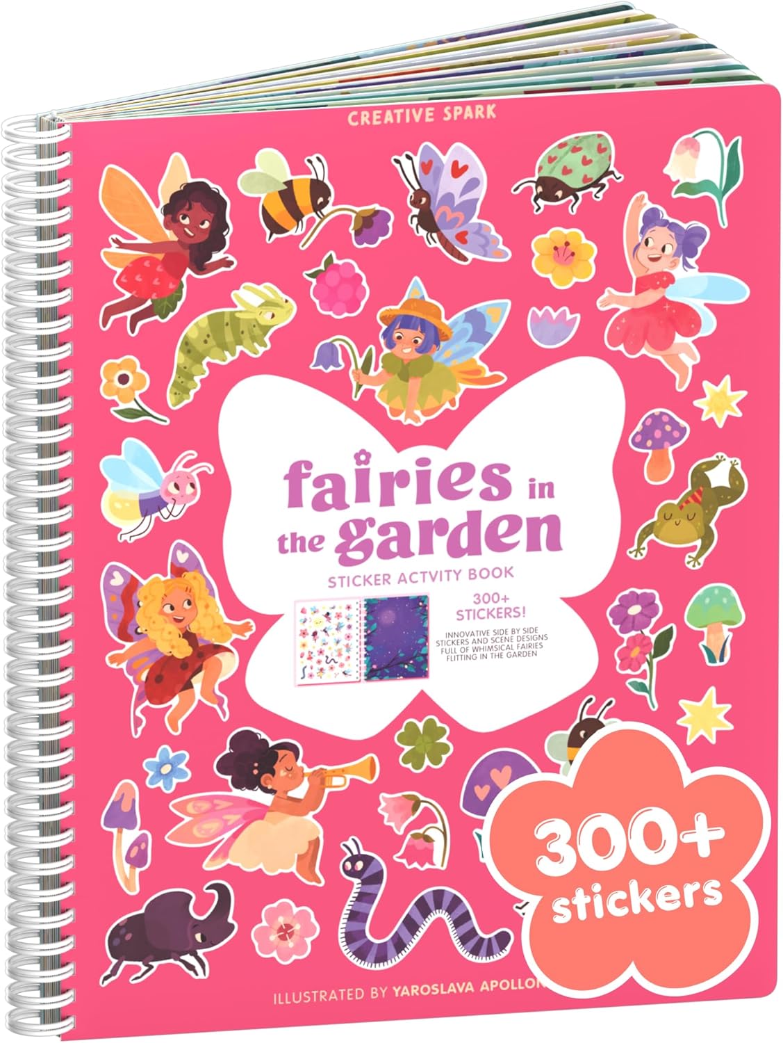 Animals Habitat 500+ Kids Sticker Book by Cupkin Toddler Airplane Travel Activity Coloring and Sticker Book, Road Trip Essentials, 12 Coloring Pages + 12 Scenes for Ages 2–8 Years - Colors B