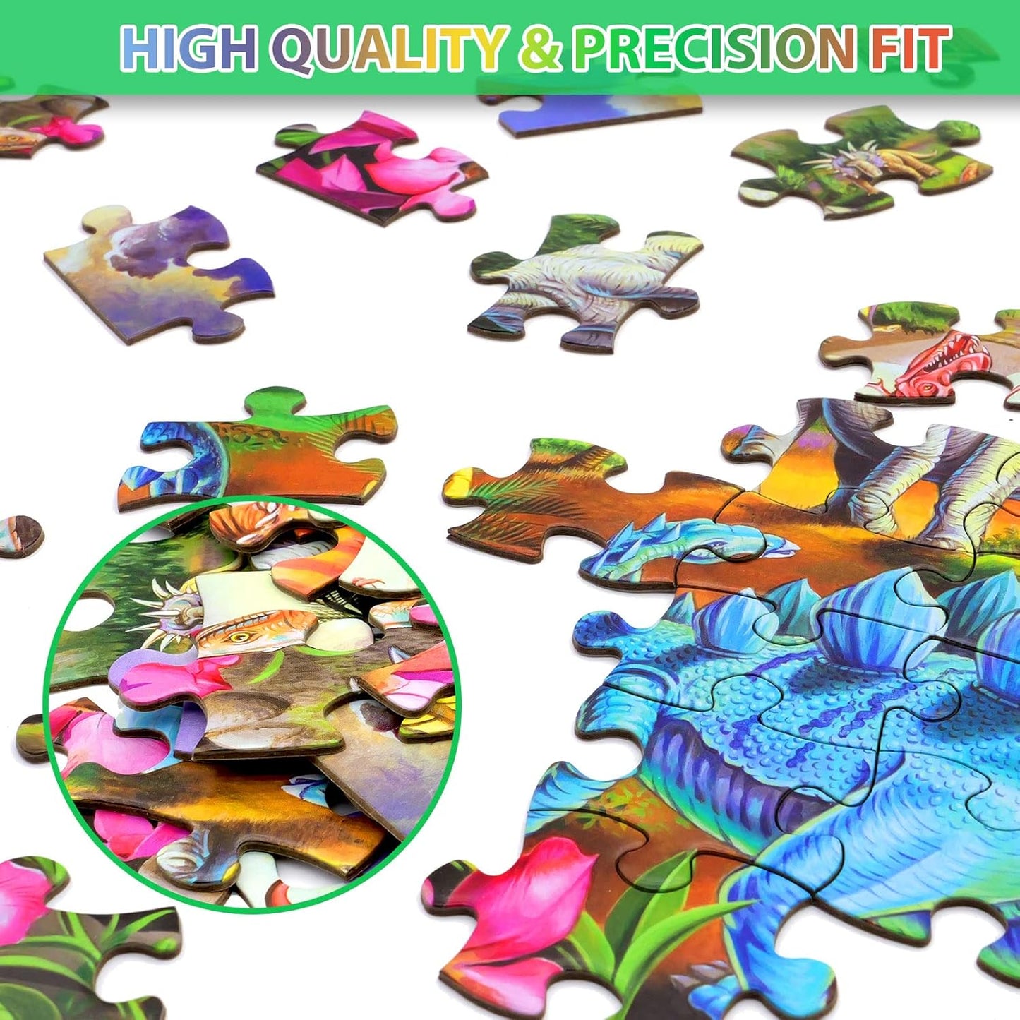 Jigsaw Puzzles for Kids Ages 3-5, 4-8, 6-8 Boys Girls - 60 Piece Construction Site - Large Piece Children Floor Jigsaw Puzzles - Science Educational Toys for 3 4 5 6 7 8 Years Old