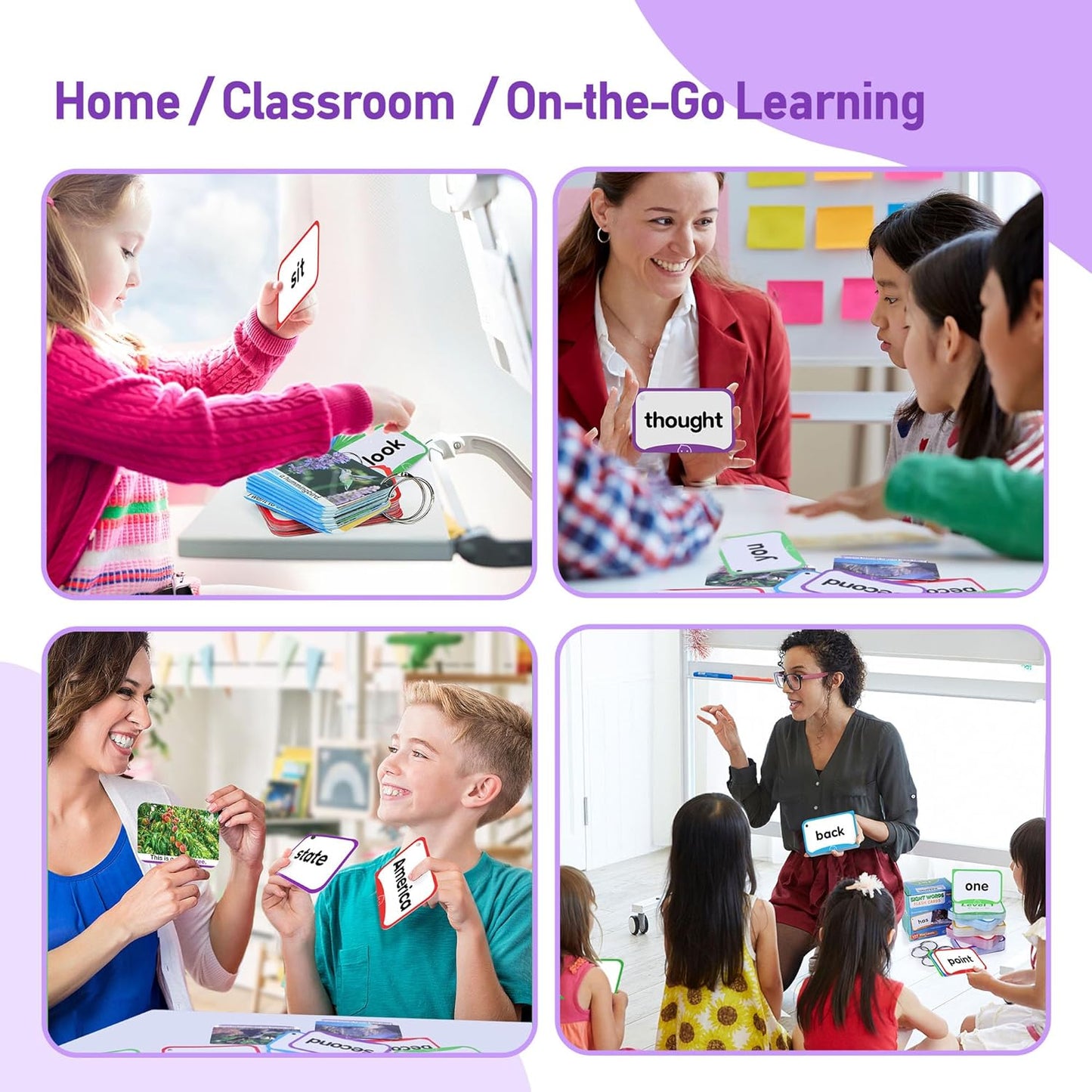 BenBen Sight Words & Phonics Flash Cards, 500 Sight Words & 24 Phonics, 800+ Words, Learn to Read Dolch & Fry High Frequency Site Words for Pre-k Kindergarten 1st 2nd 3rd Grade Kids Ages 3-9