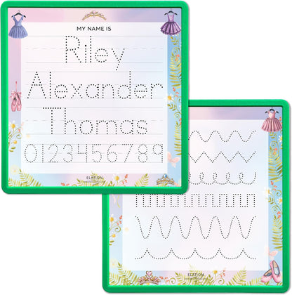 Kid's Name Tracing Board | Dry Erase Letter Tracing | Reusable Writing Practice Board | Personalized | Ballet Theme