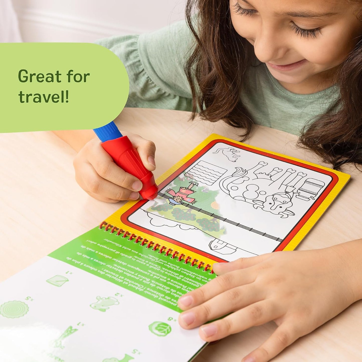 Melissa & Doug On The Go Water Wow! Mess Free Coloring Book, Reusable Water-Reveal Activity Pad, Dinosaurs, Travel Toys, Party Favors, for Toddlers & Kids Ages 3+