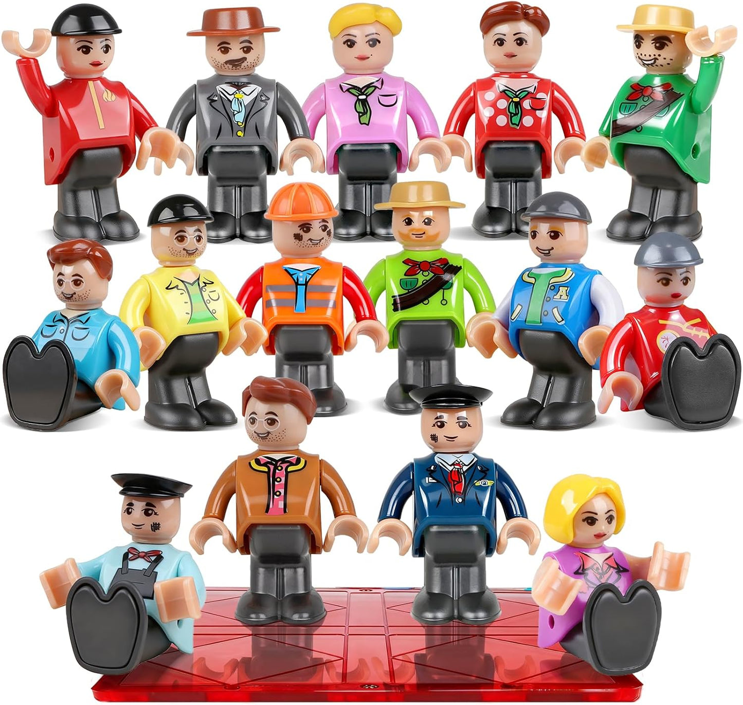100pcs Magnetic Tiles Magnetic Building Blocks for Toddlers 3 4 5 6 7 Year Old Boys Girls Educational Magnet Blocks Christmas Birthday Gift Toys for Kids Ages 4-8 Sensory Toys 1-3