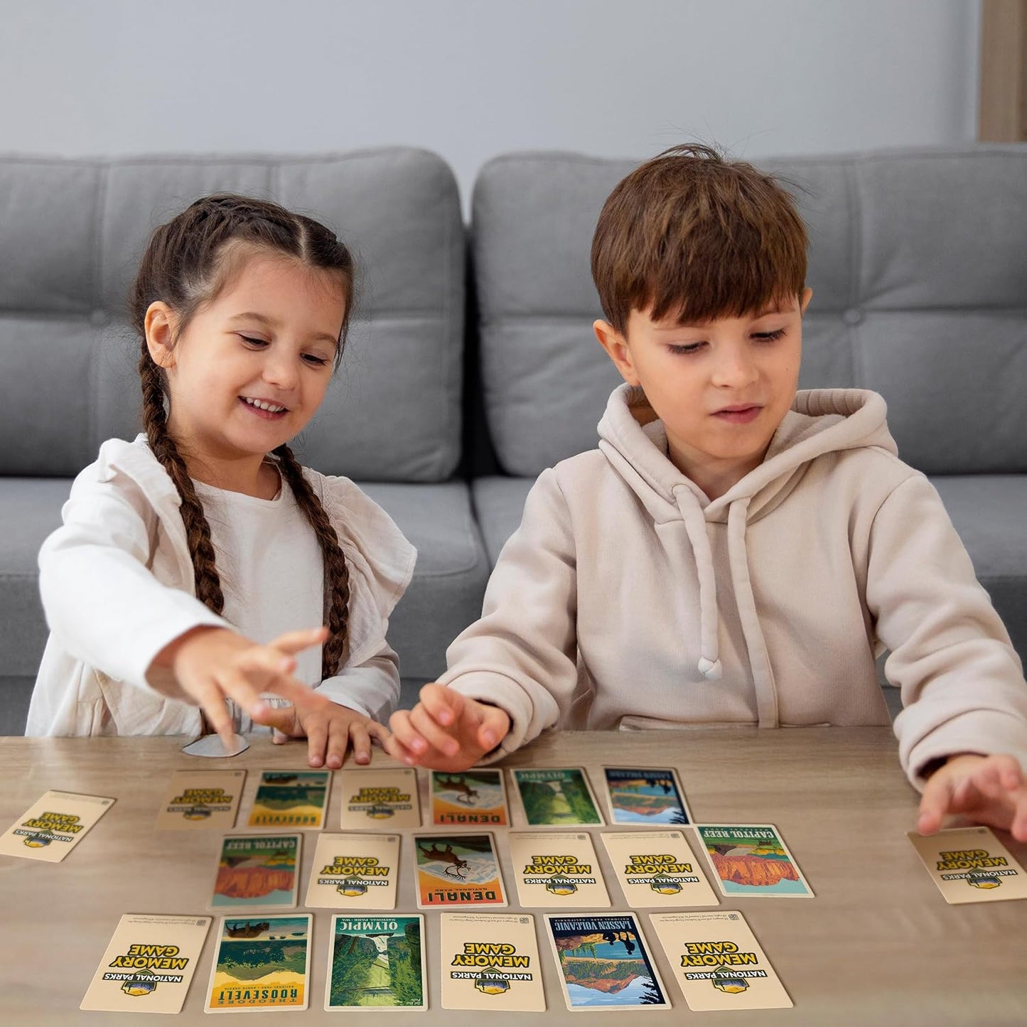 Masterpieces National Parks Memory Game - Fun Family Entertainment for Kids and Adults - Educational, Engaging, and Perfect for Game Night, Classroom Activities, and Interactive Play for All Ages