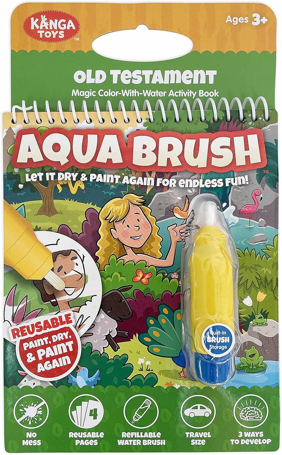 Water Reveal Coloring Scripture Book for Kids Ages 3+. New Testament Bible Stories: Preschool, Elementary, Primary, Christian, Religion