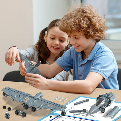 Lucky Doug STEM Building Projects Model Truck Set - Building Toys for Kids Ages 8-12, Assembly Science Army Toys for Boys 8 9 10 11 Years Old