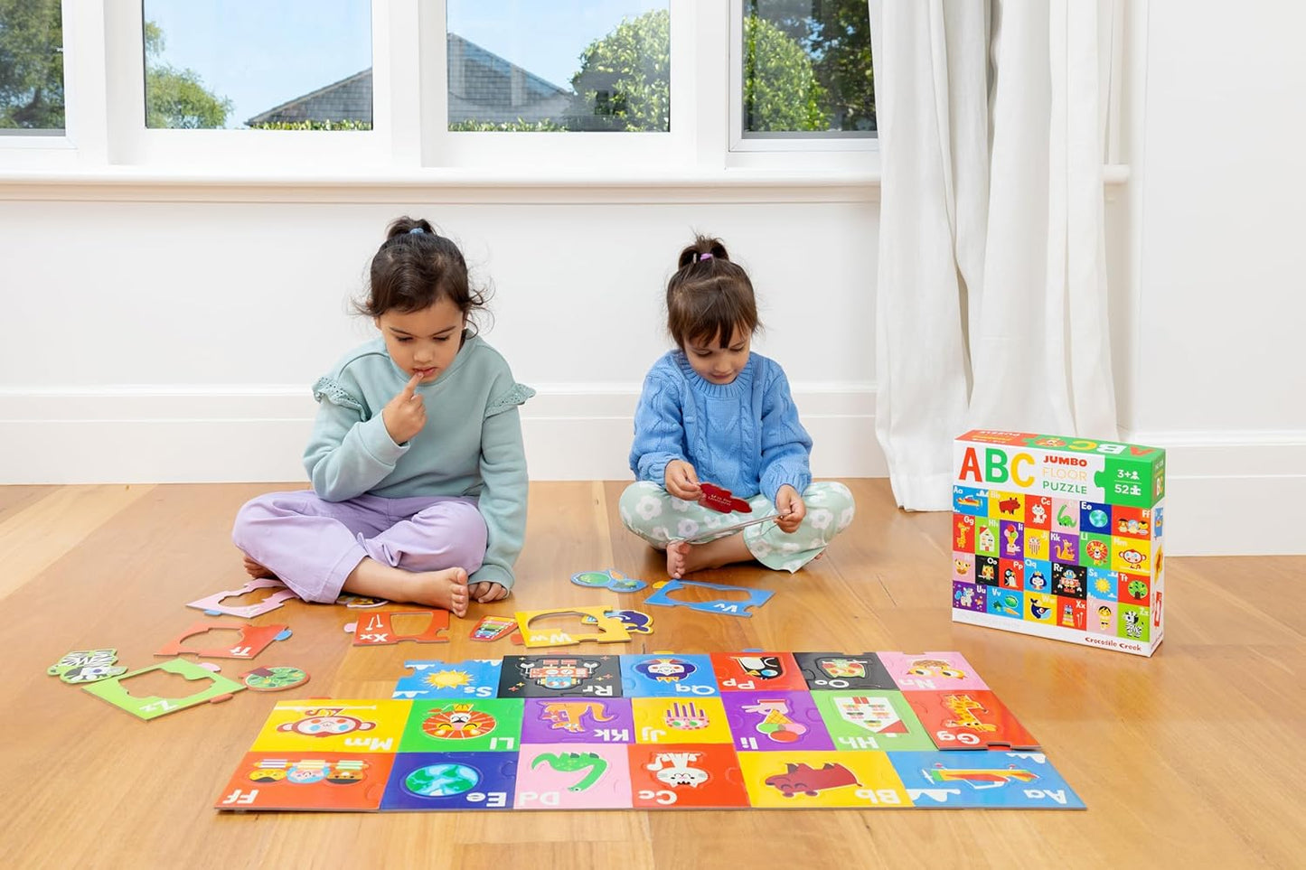 Crocodile Creek 50-Piece Jigsaw Puzzle - Fun Table or Floor Puzzles for Kids Ages 4-6 and Up - Includes Heavy-Duty Shaped Box for Storage - Shark Reef - 12" x 8" Finished