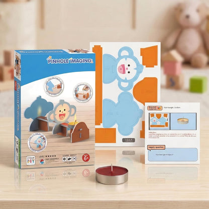 STEM Kids Binoculars - Build Your Own Functional Telescope Kit, Educational Science Toy for Children to Explore Astronomy & Optical Principles with Convex & Concave Lenses