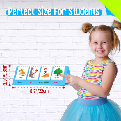 CVC Word Flip Chart - Double Sided 40 Short Vowel Word Flashcards, Freestanding, Educational Learning Tool for School Supplies