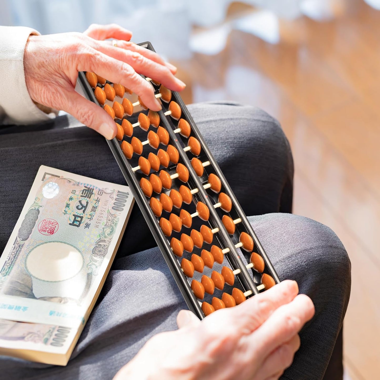 Yellow Mountain Imports Digit Standard Abacus 10.5 Inches - Professional 17 Column Soroban Calculator (Functional and Educational Learning Tool)