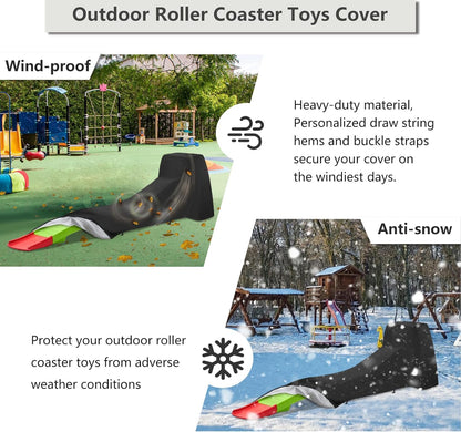 Toddler Roller Coaster Cover for Kids Up & Down Roller Coaster ,Waterproof Dust Proof Anti-UV Outdoor Roller Coaster Toys Cover,Cover only