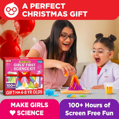 Doctor Jupiter Girls' Science Kit for Kids Ages 8-10-12-14 for 8,9,10+ Year Old Girls | Chemistry Set, STEM Toy Kit with 135+ Experiments | Learning & Educational Projects