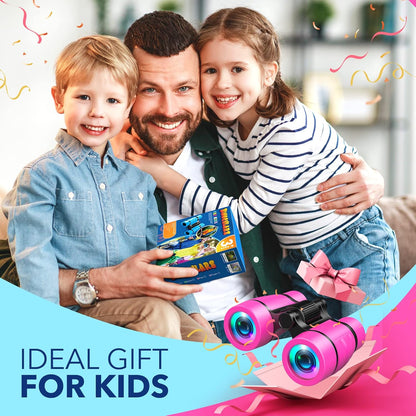 Toys for 3-7 Year Old Boys: LET'S GO! Binoculars for Kids with Bird Watching Manual Easter Birthday Gifts for 4 5 6 7 8 Year Old Boy Girls Outdoor Toy for Kid Ages 5-7 Toddler Camping Telescope