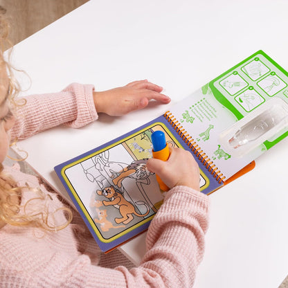 Melissa & Doug On The Go Water Wow! Mess Free Coloring Book, Reusable Water-Reveal Activity Pad, Dinosaurs, Travel Toys, Party Favors, for Toddlers & Kids Ages 3+