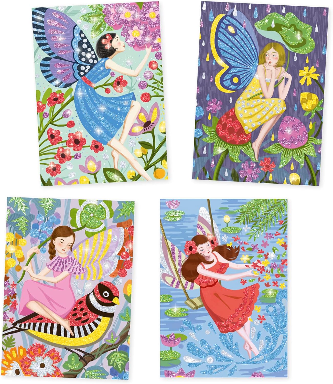 DJECO Butterflies Glitter Craft Kit