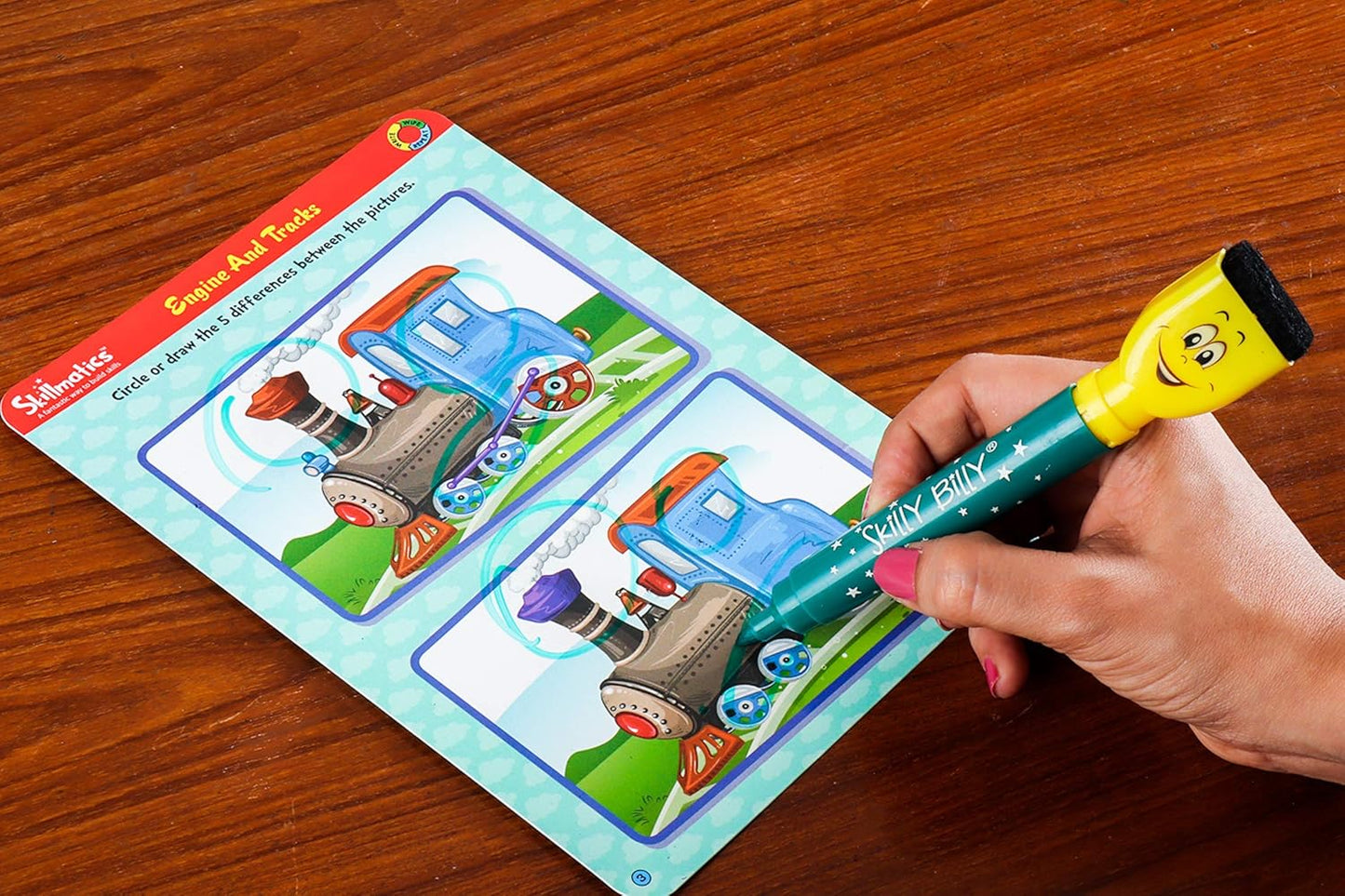 Skillmatics Educational Game - Dots & Mazes, Reusable Activity Mats with Dry Erase Marker, Gifts, Travel Toy, Ages 3 to 6