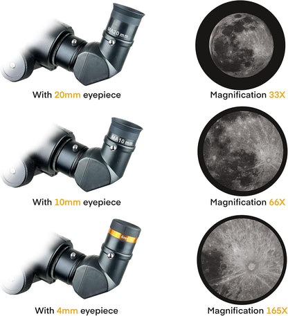 SpectrumOI Telescope for Kids, Telescope for Adults Astronomy Gifts for Kids 8-12 - Premium Refractor 70mm Aperture with Carry Bag and Phone Holder