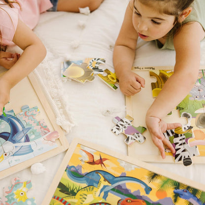 Melissa & Doug Under The Sea Ocean Animals Wooden Jigsaw Puzzle with Storage Tray (24 pcs)