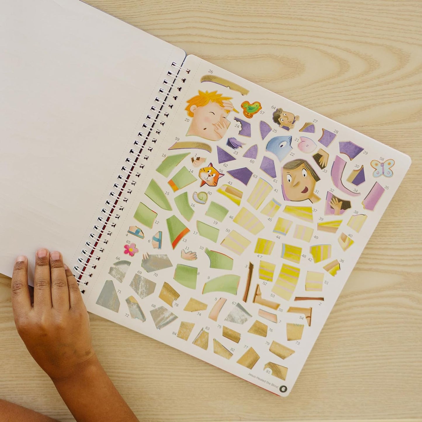 Activity Sticker Book 7 and Up The Life of Jesus Sticker Stories Puzzle Book Explore 10 New Testament Adventures 756 Reusable Stickers Spiral Binding