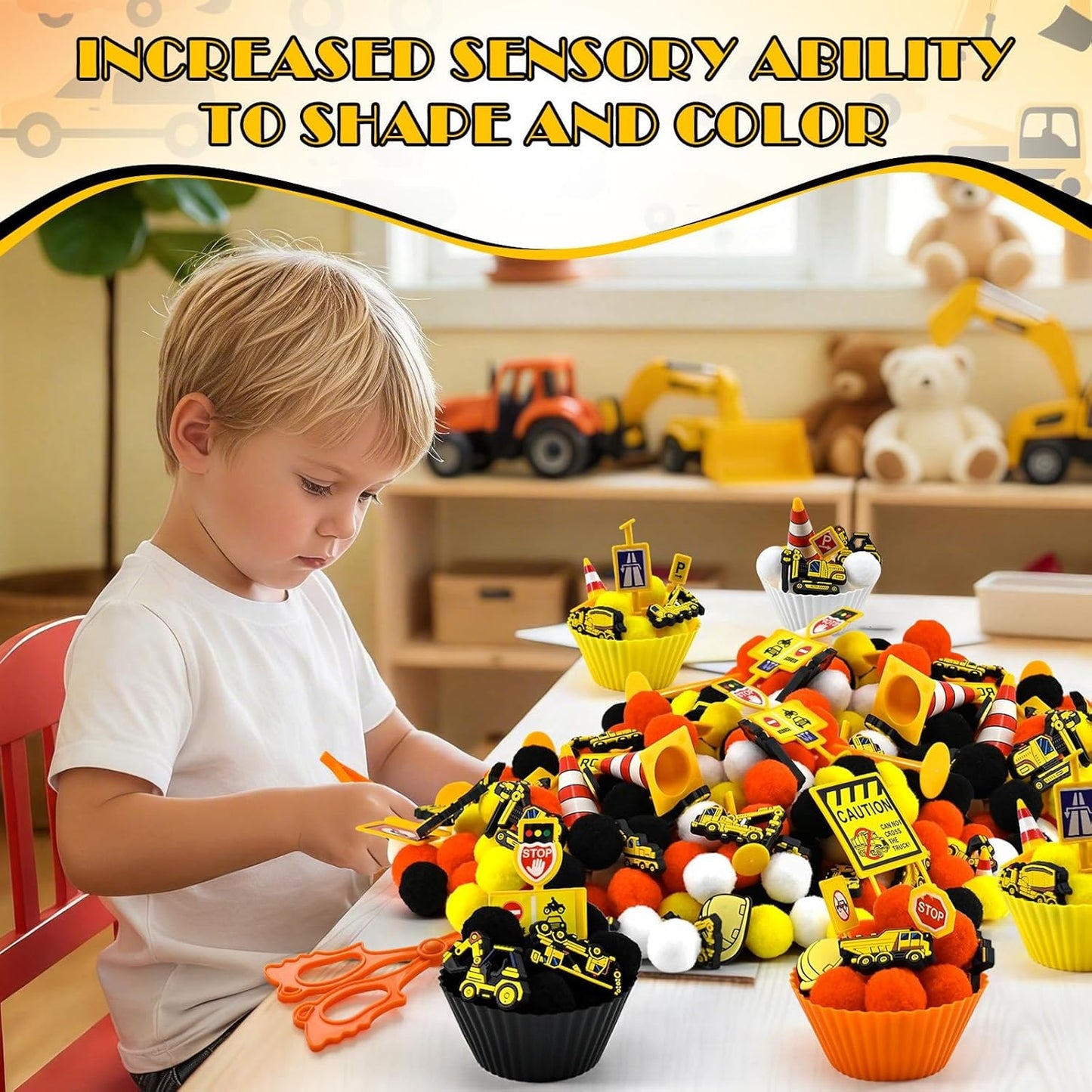270 Pcs Numbers and Letters Sensory Bin Items Back to School Counting Sorting Sensory Bin Filler Fine Motor Numbers and Letters Geometric Figure Counts for Easter Spring Summer Sorting