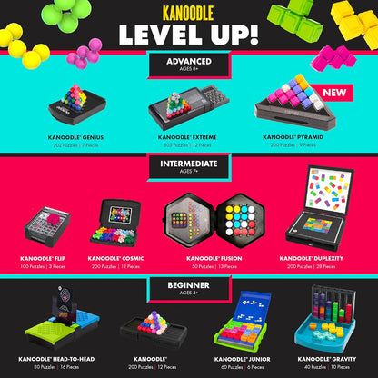 Educational Insights Kanoodle Extreme - 3D Brain Teaser Puzzles for Kids, Spatial Puzzle Games for Adults, Teens and Kids, Problem Solving Toys and Logic Puzzles, Single Player Games