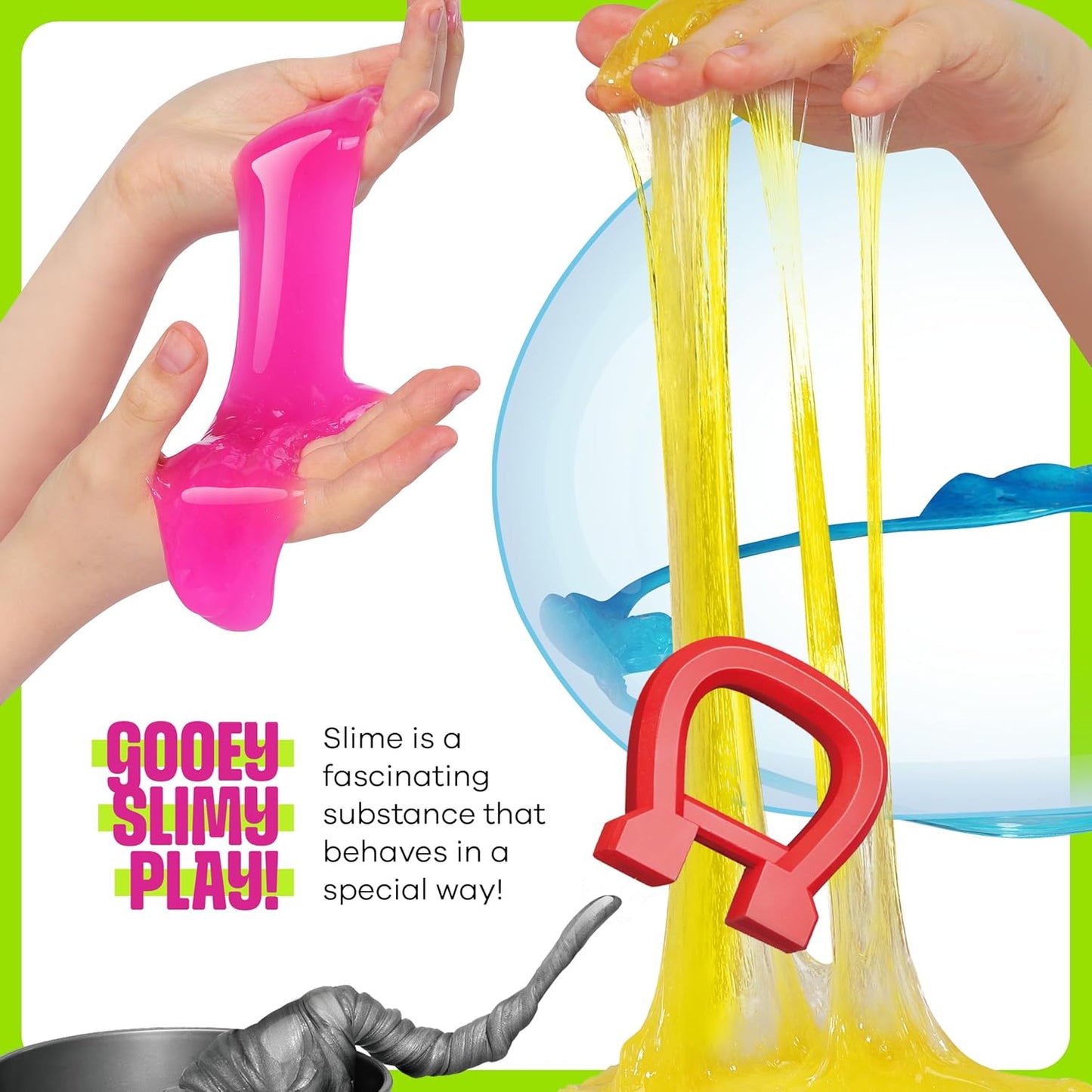 Dan&Darci Slime, Putty & Sand Sensory Science Kit - Slimes for Kids Age 8-10 8-12 - Play Sands Kits for Boys & Girls - 8 9 10 Year Old Boy Gifts - Christmas Birthday Gift - STEM Toys