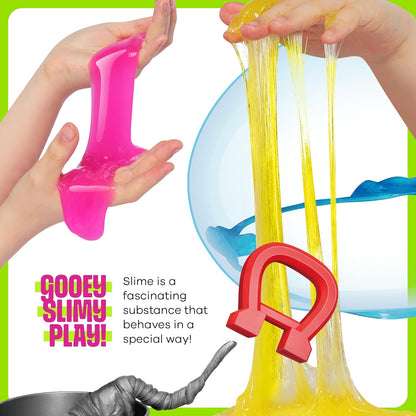 Dan&Darci Slime, Putty & Sand Sensory Science Kit - Slimes for Kids Age 8-10 8-12 - Play Sands Kits for Boys & Girls - 8 9 10 Year Old Boy Gifts - Christmas Birthday Gift - STEM Toys
